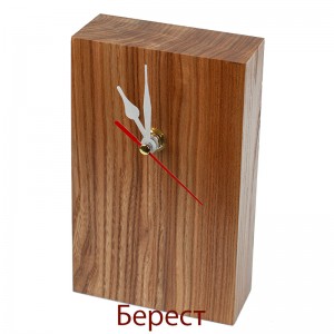Изображение Деревянные часы из береста в стиле лофт